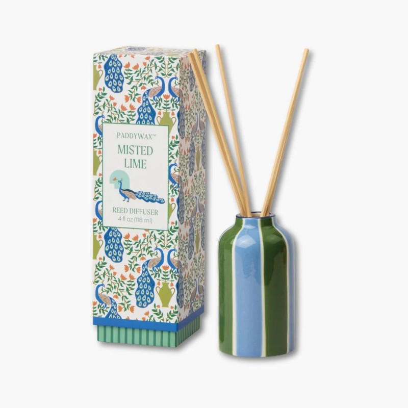 Mikado A Dopo Misted Lime Paddywax – lima fresca pavo real