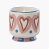 Vela A Dopo Hearts Rosewood Vanilla – cerámica dulce amaderada