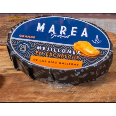 Mejillones Escabeche Rías Gallegas 6/8 – Conservas Marea Artesanales