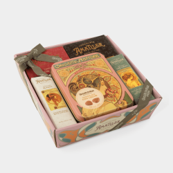 Cesta Regalo Chocolate Amatller Modernista – Tabletitas Icónicas Barcelona