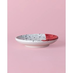 Plato rallador de cerámica artesanal | Ajo, queso y especias