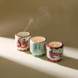 Vela Paddywax A Dopo Koi Ocean Tide Cerámica Pintada