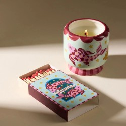 Vela Paddywax A Dopo Koi Ocean Tide Cerámica Pintada