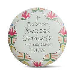 Vela de lata Bronzed Gardenia Paddywax – aromática floral