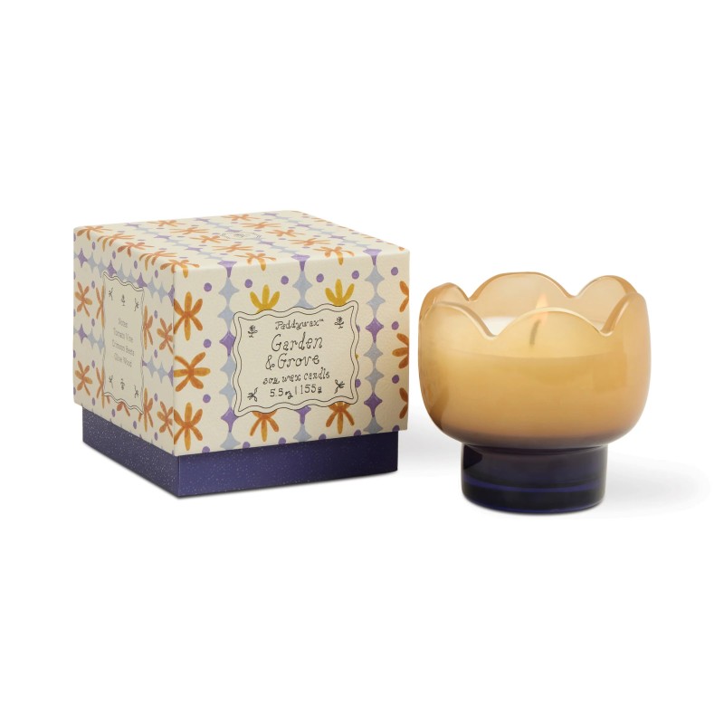 Tulip Vela de Cristal Garden & Grove Paddywax – jardín herbal fresco