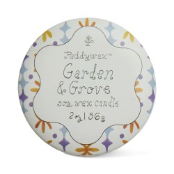 Vela en lata Garden & Grove Paddywax – aroma fresco floral