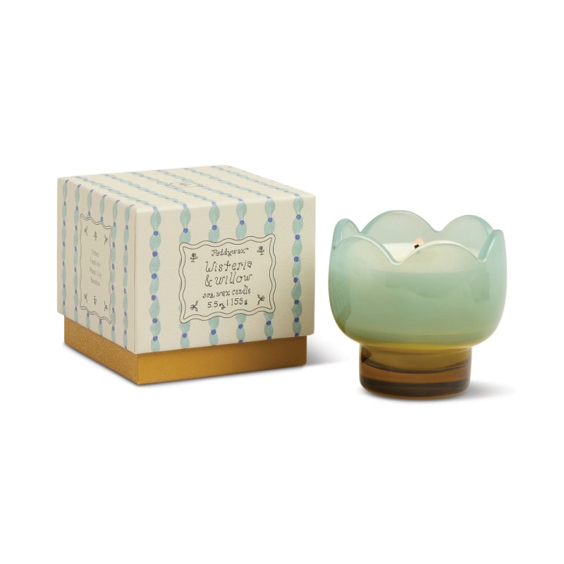 Tulip Vela de Cristal Wisteria & Willow Paddywax – glicina floral serena