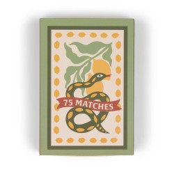 A Dopo Caja Cerillas Snake Yellow Paddywax – diseño serpiente exótico