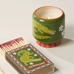 A Dopo Caja Cerillas Crocodile Pink Paddywax – diseño exótico mediterráneo